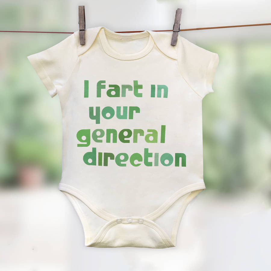 Funny Film Quote babygrow 'I Fart in Your General Direction'