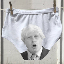 Boris Johnson's face on adult Political Pants