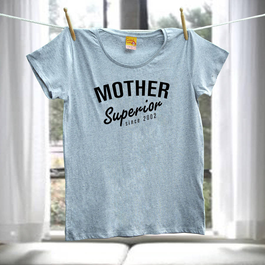 Personalised mum t shirt - Mother Superior