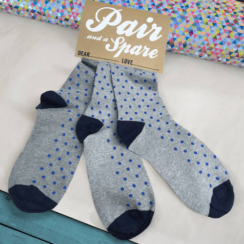 'Pair and a Spare' range of three sock sets