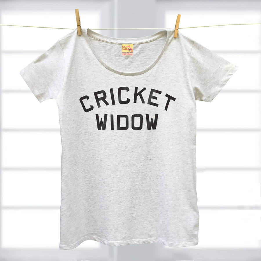 Cricket Widow ladies organic t shirt