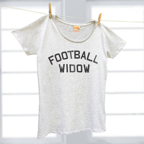 Football Widow organic cotton ladies t shirt