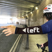 Left and Right reflective cycling arm warmers