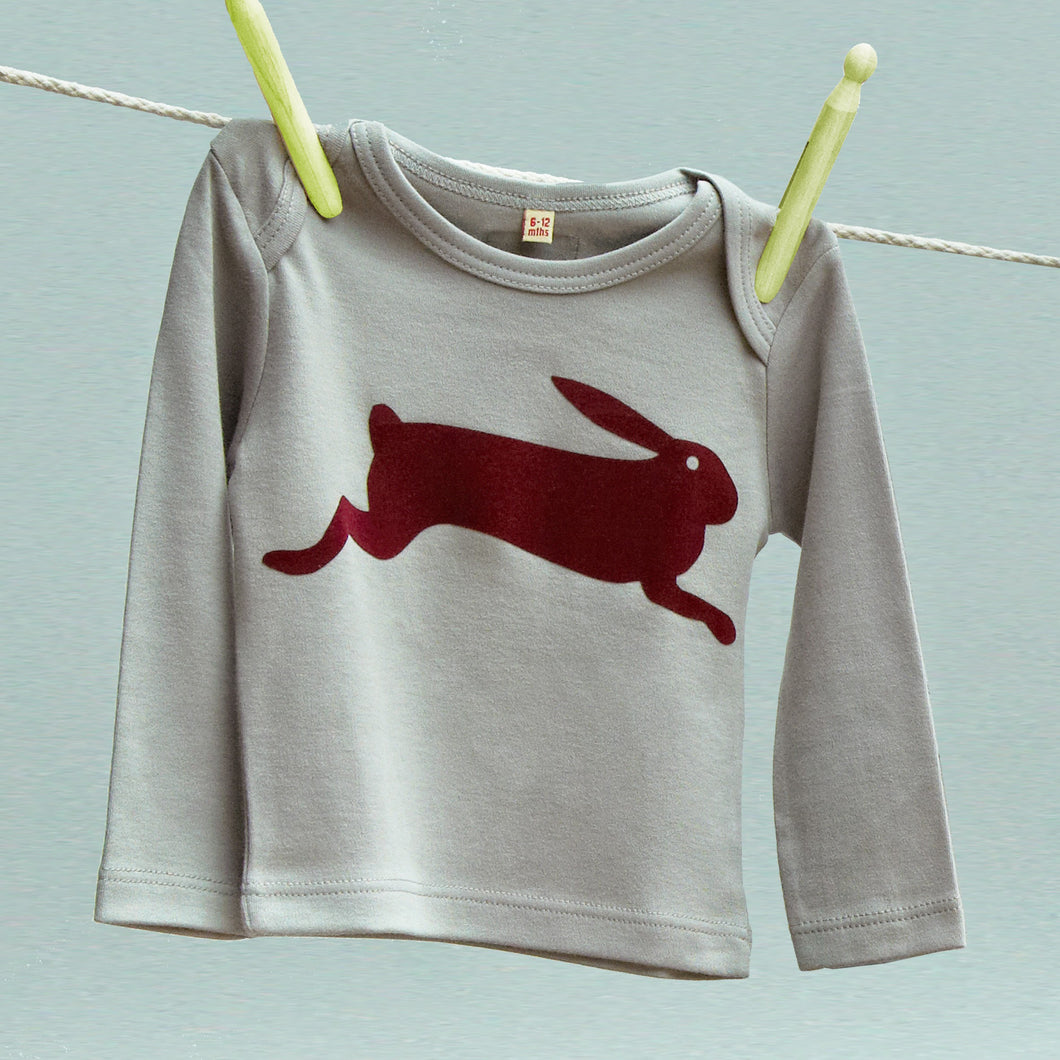 Hare child's organic t shirt